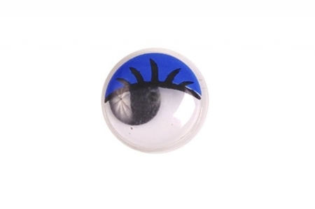 Глазки синие с двигающимися зрачками. 12 мм в диаметре.