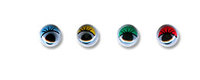 Глазки 12 мм. Микс: зеленый, красный, синий. 10 пар