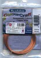Проволока медная Colourcraft с цветным покрытием для украшений 0,64 мм, упаковка 13,8 м, цвет медный