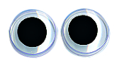 Глаз пластиковый двигающийся, диам. 20 мм, цена за пару