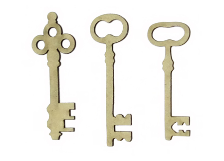Декоративный элемент Ключи Версаля. Длина ключей 65 мм, толщина 2 мм
